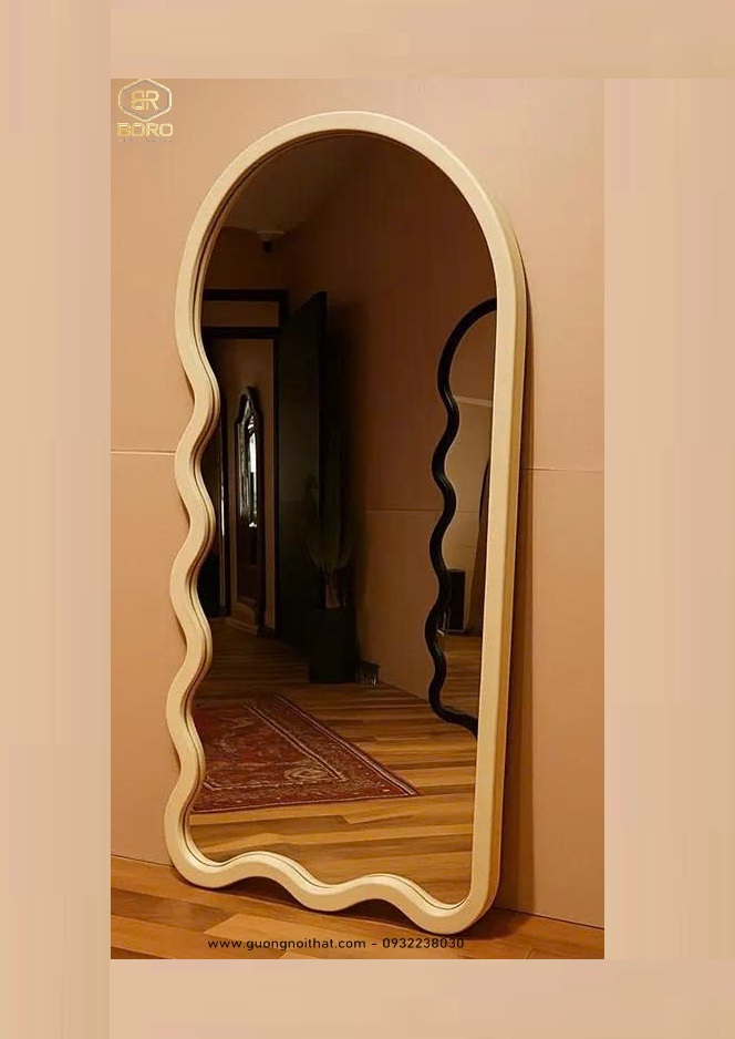 Gương khung gỗ, gương hiện đại, gương nhà tắm, Khung gương gỗ, Gương dài toàn thân