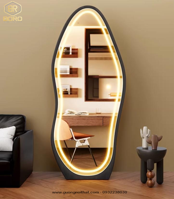 Gương trang điểm LED thông minh, gương treo tường, gương trang điểm cao cấp