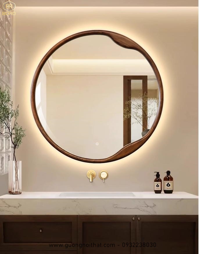 Gương nhà tắm, gương trang trí, gương phong cách Bắc Âu