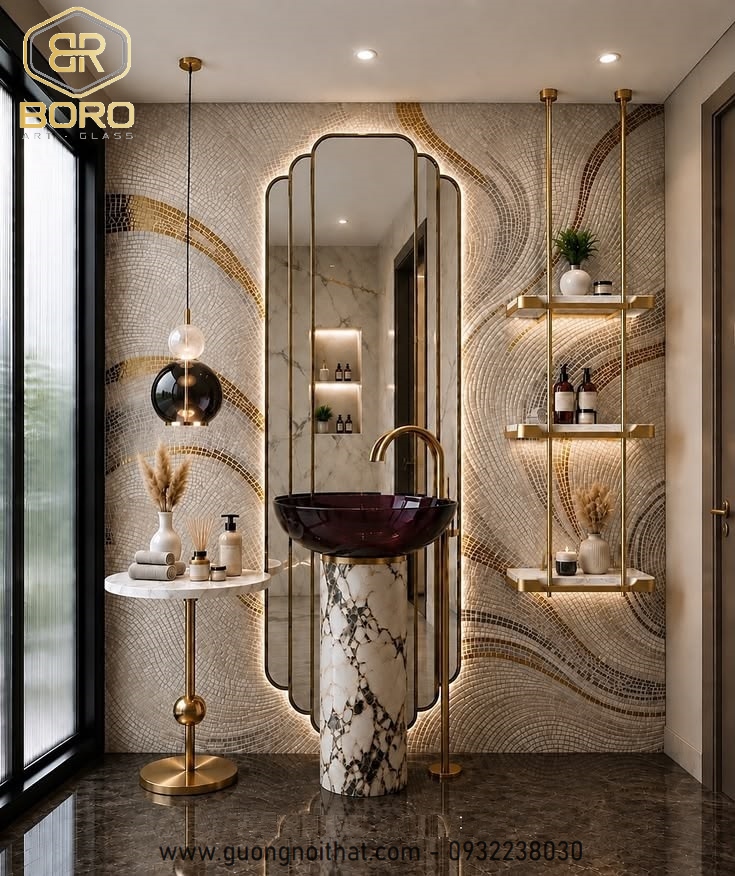Gương khung inox , gương hiện đại, gương nhà tắm, Gương led khung inox