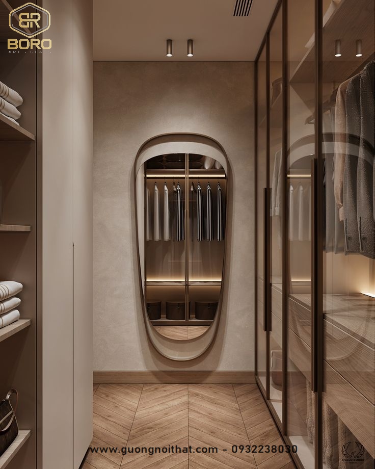 Gương khung inox , gương hiện đại, gương trang trí