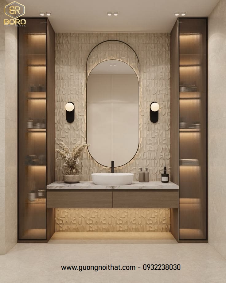 Gương khung inox , gương hiện đại, gương trang trí