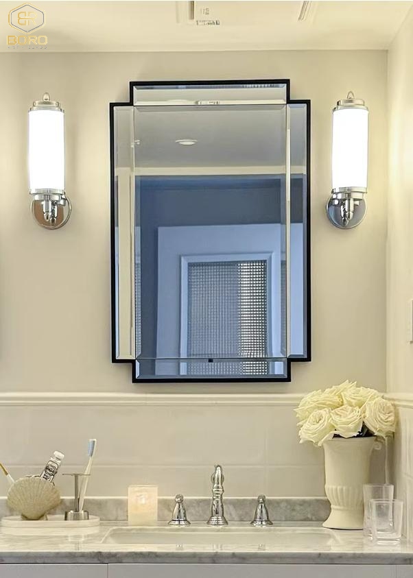 Gương khung inox , gương hiện đại, gương trang trí