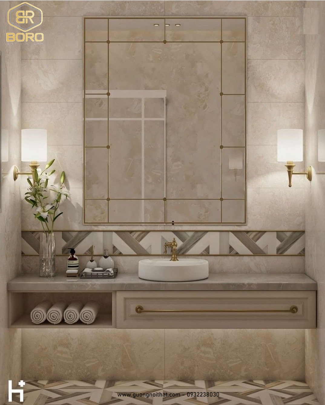 Gương khung inox , gương hiện đại, gương trang trí