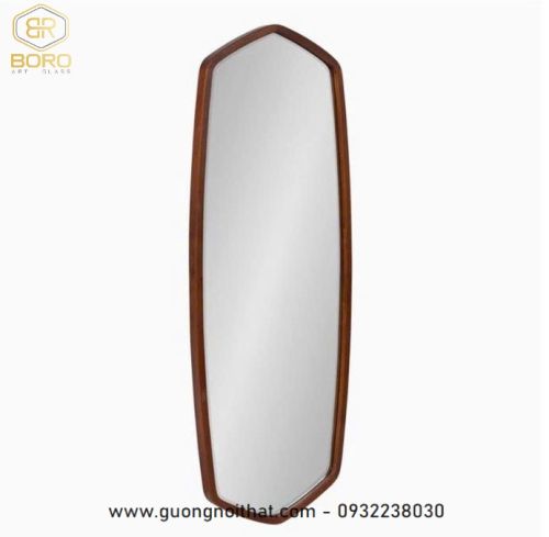 Gương toàn thân hình dạng đặc biệt đơn giản treo tường phòng ngủ CNC127, kích thước 60*160 cm