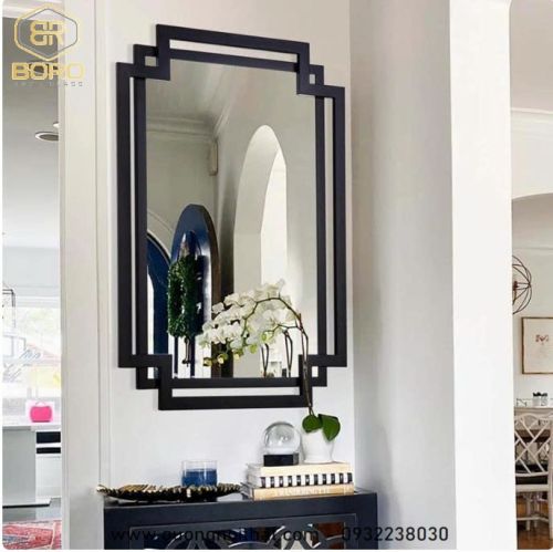 Gương phong cách nội thất Đông Dương CNC130, kích thước 70*100 cm