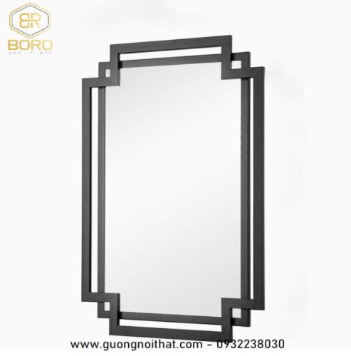 Gương phong cách nội thất Đông Dương CNC130, kích thước 70*100 cm
