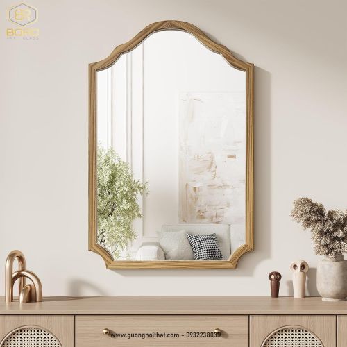 Gương trang điểm, gương treo tường CNC161, kích thước 60*90 cm