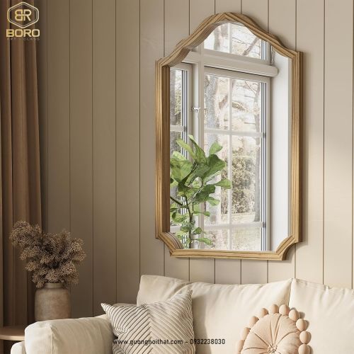 Gương trang điểm, gương treo tường CNC161, kích thước 60*90 cm