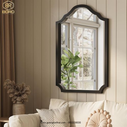 Gương trang điểm, gương treo tường CNC161, kích thước 60*90 cm
