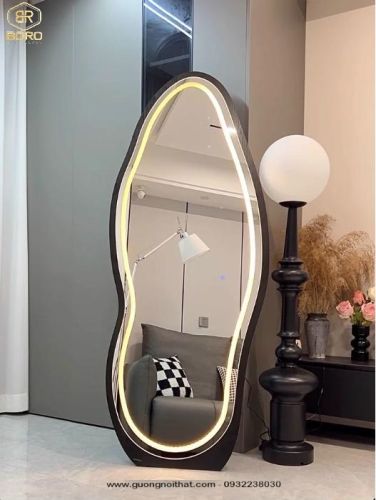 Gương trang điểm LED thông minh, gương treo tường, gương trang điểm cao cấp CNC172-LED