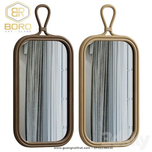 Gương toàn thân khung gỗ CNC191, kích thước 57*165 cm