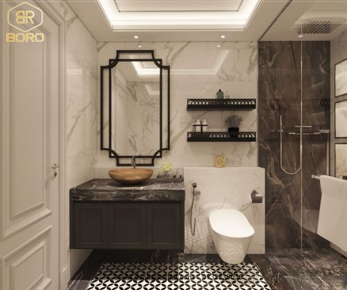 Gương phong cách Inodochine gương trang trí CNC194, KT 70*110cm