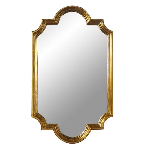 Gương trang trí phong cách Inodochine CNC30 khung dát vàng, kích thước 70*100 cm