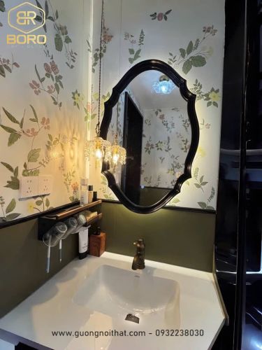 Gương phong cách inodochine  có đèn led CNC52-LED, kích thước 60*90 cm