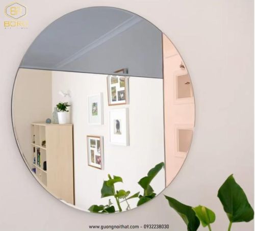 Gương trang trí, gương lối vào, gương lò sưởi kiểu Pháp, gương treo tường, gương phòng ăn GT03, kích thước 60*60 cm