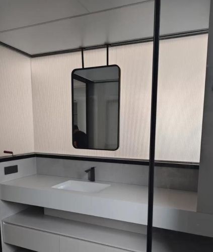 Gương treo tường hình chữ nhật hai thanh INOXBR168 Kích thước theo yêu cầu