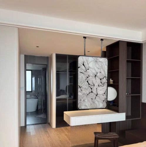 Gương treo tường hình chữ nhật hai thanh INOXBR168 Kích thước theo yêu cầu