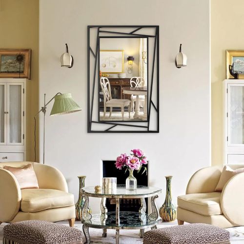 Gương phòng khách, gương trang trí hiện đại cho lối vào, phòng ăn, phòng ngủ INOXBR182, kích thước theo yêu cầu