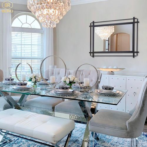 Gương phòng khách, gương trang trí hiện đại cho lối vào, phòng ăn, phòng ngủ INOXBR184, kích thước theo yêu cầu