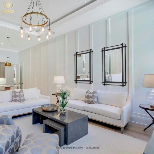 Gương phòng khách, gương trang trí hiện đại cho lối vào, phòng ăn, phòng ngủ INOXBR184, kích thước theo yêu cầu