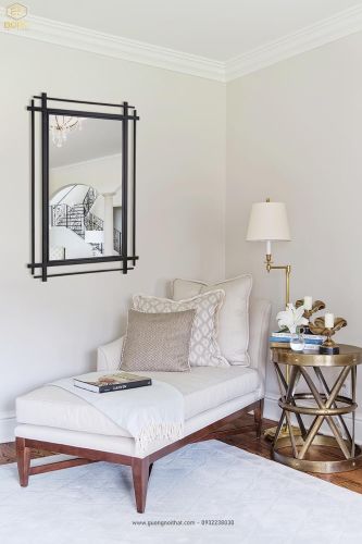 Gương phòng khách, gương trang trí hiện đại cho lối vào, phòng ăn, phòng ngủ INOXBR184, kích thước theo yêu cầu