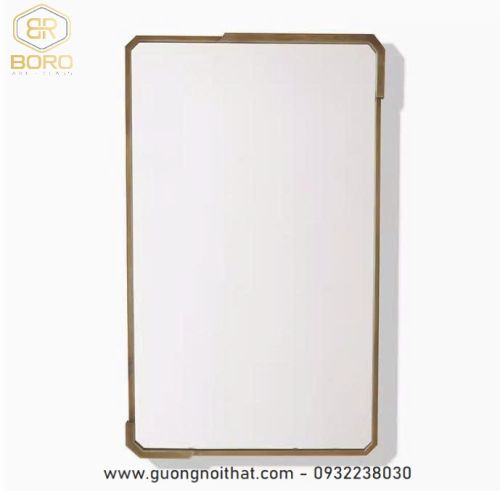 Gương khung inox, Gương trang điểm phong cách Châu Âu, gương trang trí INOXBR193, kích thước 61*101cm
