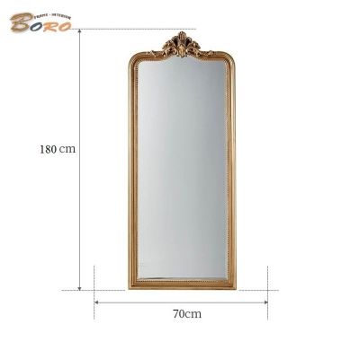 Gương cổ điển khung gỗ toàn thân KGBR103, kích thước 70*180cm