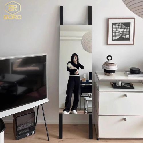 Gương toàn thân khung gỗ KGBR109, kích thước 50*200 cm