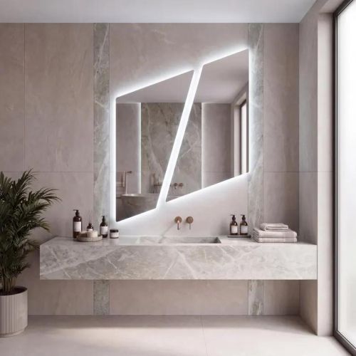 Gương đôi có đèn led LED020 Kích thước 75*100cm hoặc theo yêu cầu