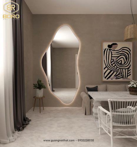 Gương led toàn thân, gương led nhà tắm LED038, KT 68*140cm