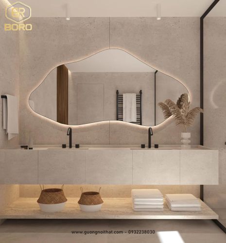 Gương led toàn thân, gương led nhà tắm LED038, KT 68*140cm