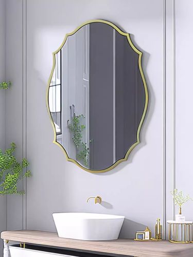 Gương bàn trang điểm cổ điển, gương phòng tắm PU5070, Kích thước 50*70 cm