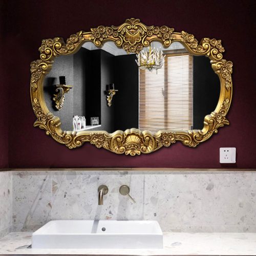 Gương cổ điển Châu Âu, gương trang trí phòng khách PU858, Kích thước 147*95 cm