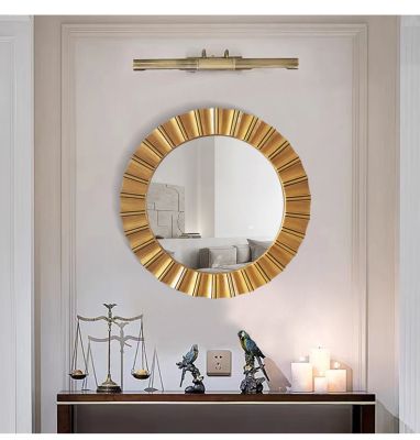 Gương bàn trang điểm cổ điển, gương phòng tắm PU832A, Kích thước 65*65cm