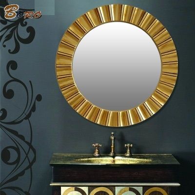 Gương bàn trang điểm cổ điển, gương phòng tắm PU832A, Kích thước 65*65cm