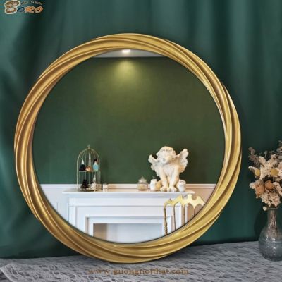 Gương tân cổ điển PU839, Kích thước 80*80cm