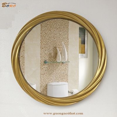 Gương tân cổ điển PU839, Kích thước 80*80cm