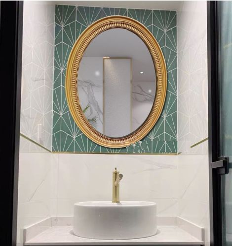 Gương trang trí, gương nhà tắm, gương  cổ điển PU855,  Kích thước 78*102 cm