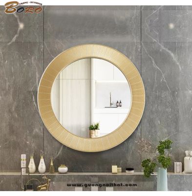 Gương trang trí, gương nhà tắm, gương  cổ điển PU870,  Kích thước 78,5*78,5 cm