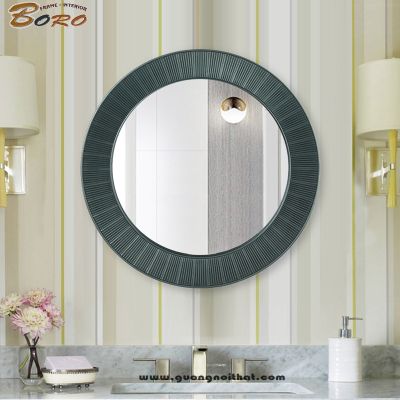 Gương trang trí, gương nhà tắm màu xanh đậm  PU870X,  Kích thước 78,5*78,5 cm