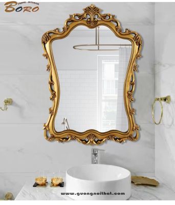 Gương trang trí, gương nhà tắm PU873A, Kích thước 63*89 cm