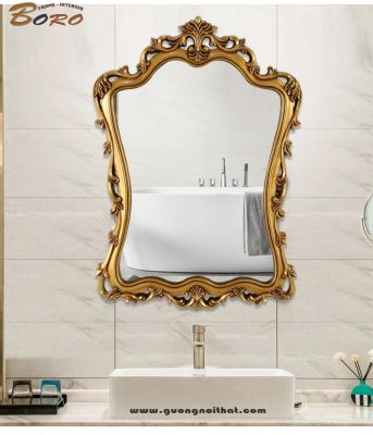 Gương trang trí, gương nhà tắm PU873A, Kích thước 63*89 cm