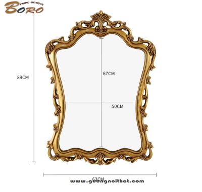 Gương trang trí, gương nhà tắm PU873A, Kích thước 63*89 cm