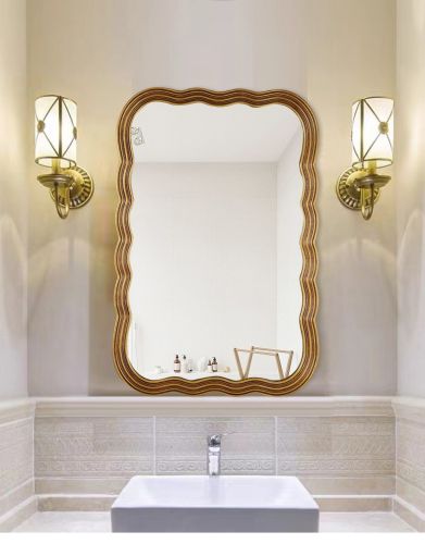 Gương trang trí, gương nhà tắm PU894, Kích thước 60*90 cm