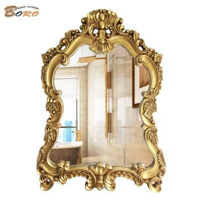 Gương bàn trang điểm cổ điển, gương phòng tắm PU904, Kích thước 56*76 cm