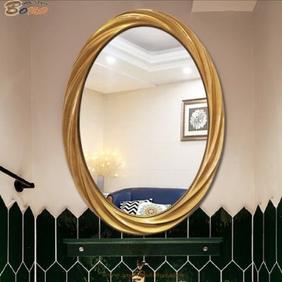 Gương bàn trang điểm cổ điển, gương phòng tắm PU907, Kích thước 54*74 cm