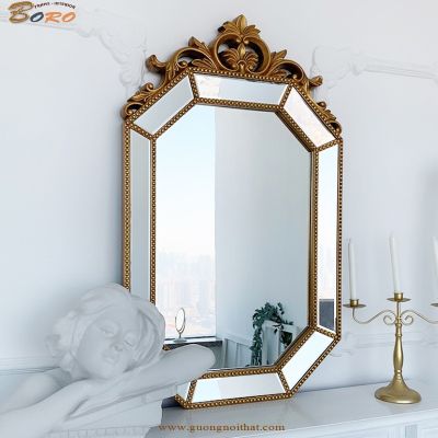 Gương trang trí, gương nhà tắm PU935, Kích thước 65*105 cm