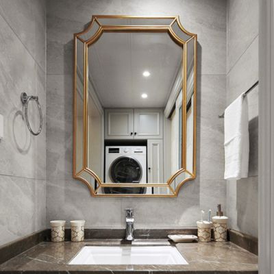 Gương trang trí, gương nhà tắm, gương  cổ điển PU936,  Kích thước 90*65 cm