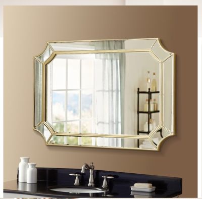 Gương trang trí, gương nhà tắm, gương  cổ điển PU936,  Kích thước 90*65 cm